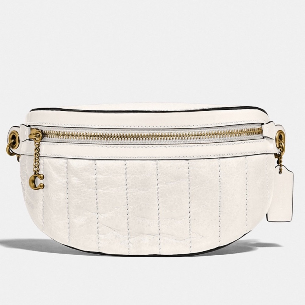 Coach Chain Belt Bag With Quilting